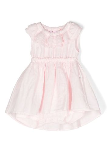 Il Gufo ruffled-detail flared dress - Rosa