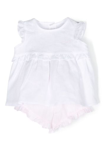 Il Gufo linen dress set - Bianco