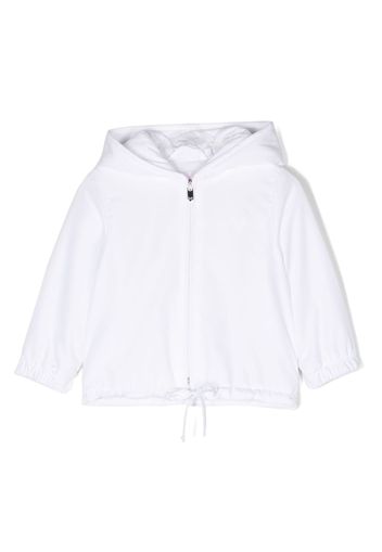 Il Gufo drawstring-hem long-sleeved jacket - Bianco