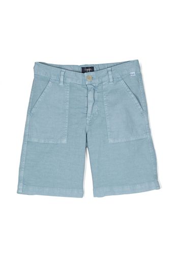 Il Gufo straight-leg shorts - Blu