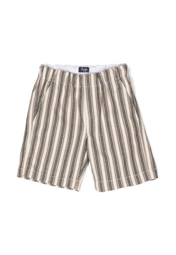 Il Gufo vertical stripe-print shorts - Toni neutri