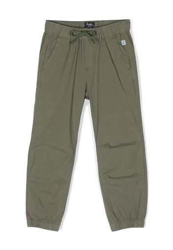 Il Gufo drawstring-waist cotton trousers - Verde