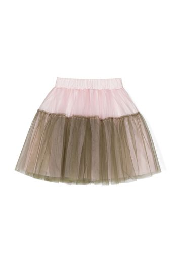 Il Gufo two-tone tulle skirt - Rosa