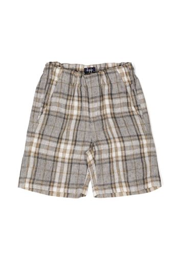 Il Gufo Shorts sartoriali tartan - Grigio