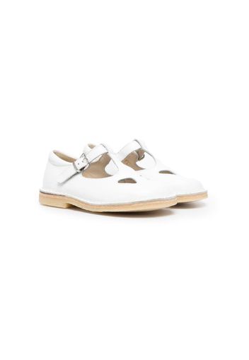 Il Gufo cut-out leather ballerinas - Bianco