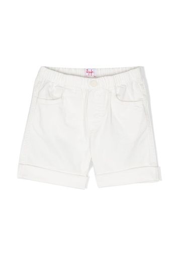 Il Gufo turn-up-hem cotton shorts - Bianco