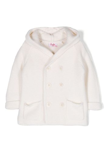 Il Gufo double-breasted hooded coat - Toni neutri