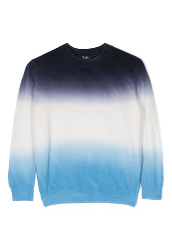 Il Gufo Maglione con effetto sfumato - Blu