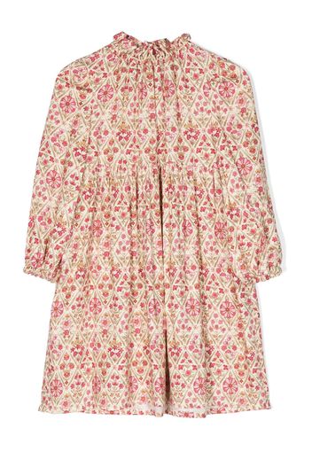 Il Gufo floral-print flared dress - Toni neutri