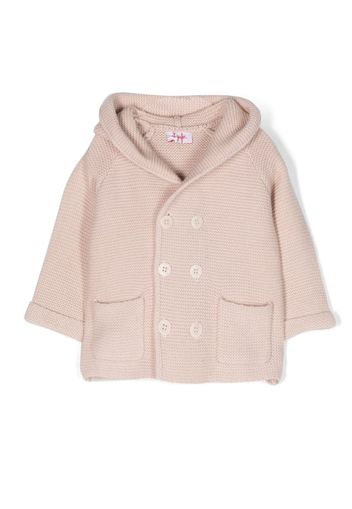 Il Gufo double-breasted hooded coat - Rosa