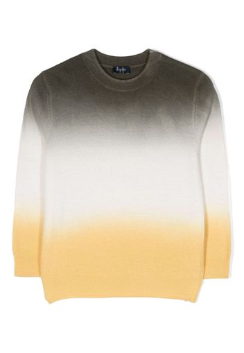 Il Gufo gradient-effect virgin wool jumper - Verde