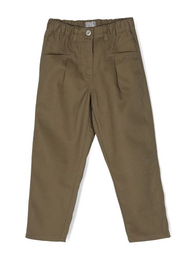 Il Gufo Pantaloni dritti con 4 tasche - Verde