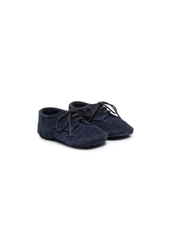 Il Gufo lace-up suede pre-walkers - Blu