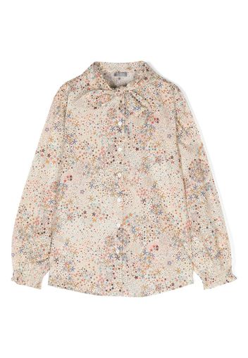 Il Gufo star-print cotton shirt - Marrone