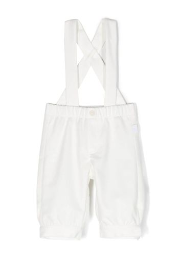 Il Gufo elasticated-waistband jersey dungarees - Bianco