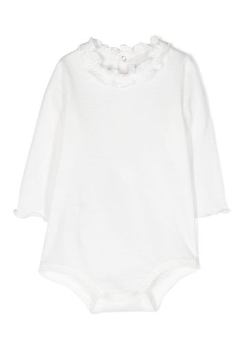 Il Gufo ruffled cotton body - Bianco