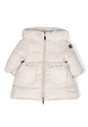 Il Gufo hooded down padded jacket - Toni neutri