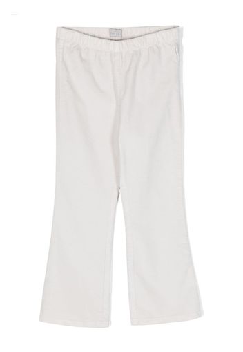 Il Gufo elastic-waist flared trousers - Grigio