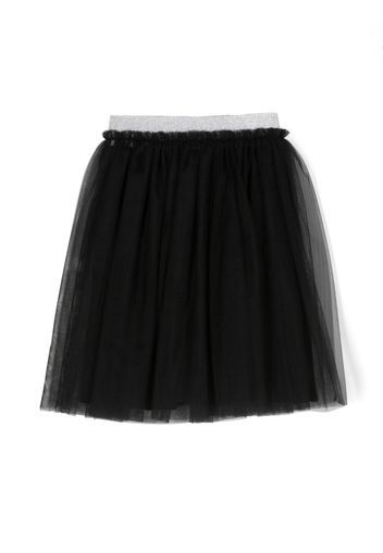 Il Gufo Gonna in tulle con glitter - Nero