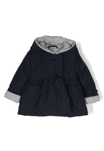 Il Gufo hooded double-breasted jacket - Blu