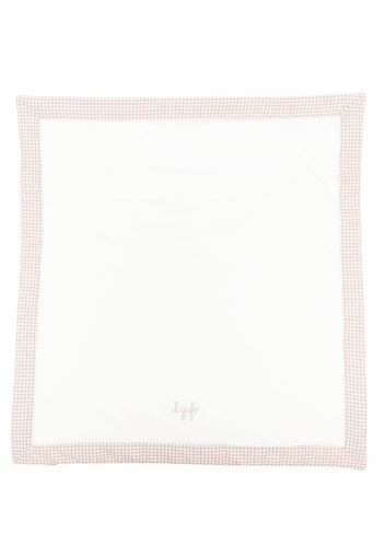 Il Gufo logo-embroidered stretch-cotton blanket - Toni neutri
