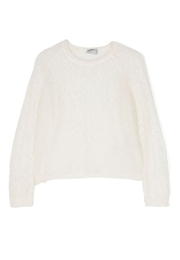 Il Gufo cable-knit jumper - Bianco