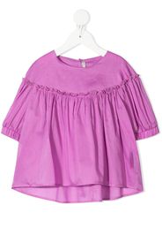 Il Gufo ruched-detail cotton blouse - Rosa