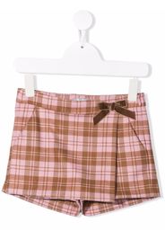 Il Gufo checked mini skort - Rosa