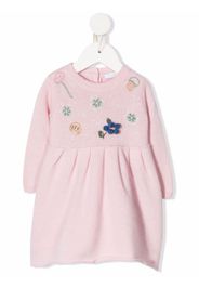 Il Gufo knitted long-sleeve dress - Rosa