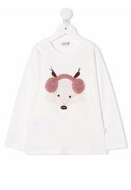 Il Gufo embroidered long-sleeved T-shirt - Bianco