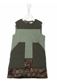 Il Gufo sleeveless patchwork dress - Verde