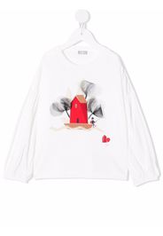 Il Gufo graphic-print longsleeved T-shirt - Bianco