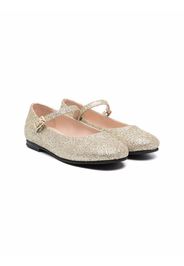 Il Gufo glittered ballerina shoes - Oro