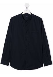 Il Gufo long-sleeve cotton shirt - Blu