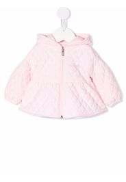 Il Gufo quilted zip-up hooded jacket - Rosa