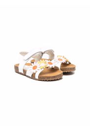 Il Gufo floral-detail open-toe sandals - Bianco