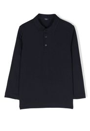 Il Gufo long-sleeved polo shirt - Blu