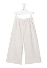 Il Gufo wide-leg elasticated-waistband trousers - Bianco