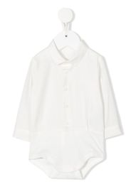 Il Gufo long-sleeve button-up shortie - Bianco