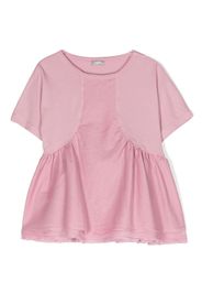 Il Gufo T-shirt con ruches - Rosa