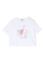 Il Gufo illustration-print short-sleeve T-shirt - Bianco