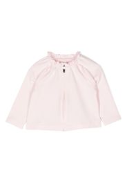 Il Gufo ruched long-sleeved cotton jacket - Rosa