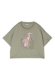 Il Gufo illustration-print short-sleeve T-shirt - Verde