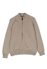 Il Gufo Cardigan con zip - Marrone