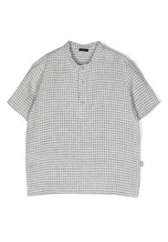 Il Gufo check-print short-sleeved shirt - Grigio