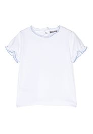 Il Gufo fluted-trim short-sleeve T-shirt - Bianco