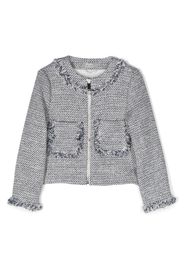 Il Gufo woven frayed-trim jacket - Toni neutri