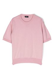 Il Gufo fine-knit short-sleeved top - Rosa