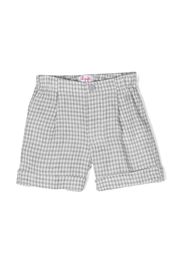 Il Gufo gingham-check print shorts - Grigio