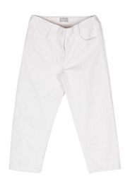 Il Gufo mid-rise tapered-leg trousers - Toni neutri